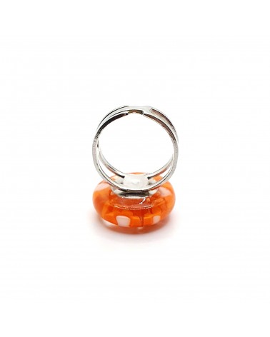 Bague ronde en verre de Murano bijoux made in Italie Bijoux Murano