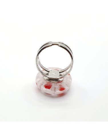 Bague ronde en verre de Murano bijoux made in Italie Bijoux Murano