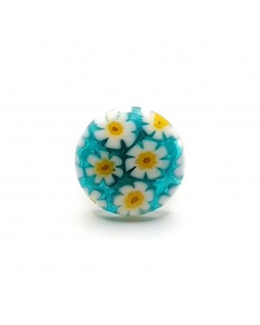Bague ronde en verre de Murano bijoux made in Italie Bijoux Murano