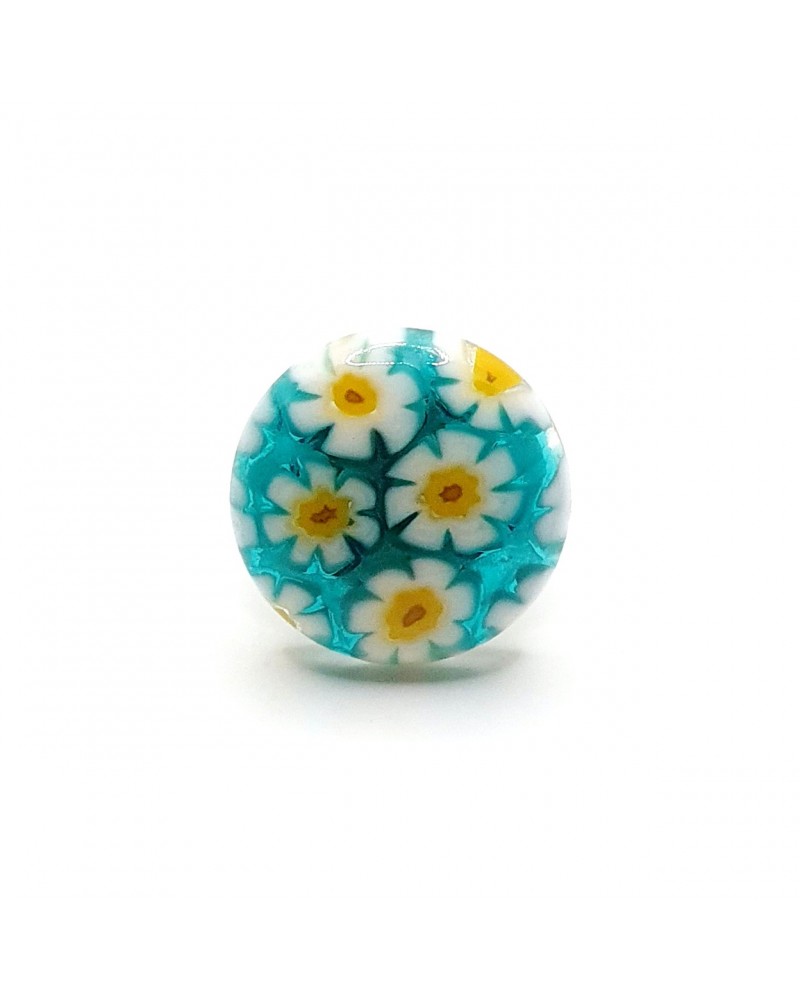 Bague ronde en verre de Murano bijoux made in Italie Bijoux Murano