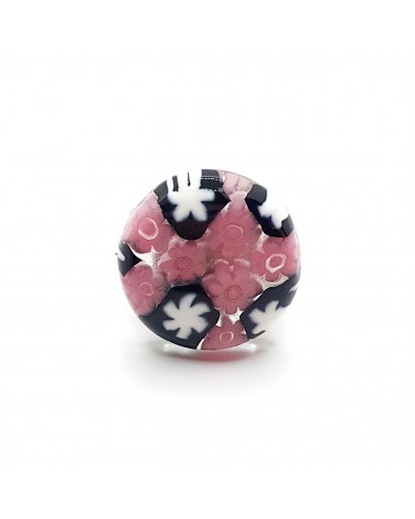 Bague ronde en verre de Murano bijoux made in Italie Bijoux Murano