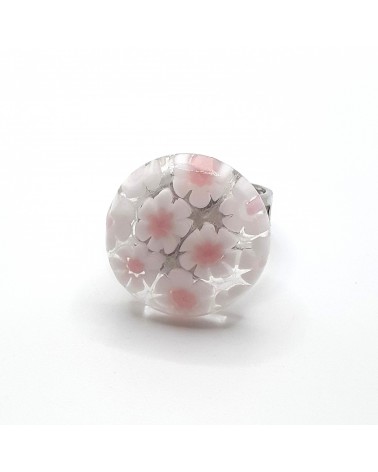 Bague ronde en verre de Murano bijoux made in Italie Bijoux Murano