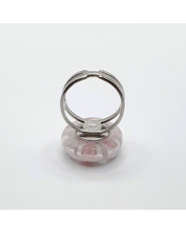 Bague ronde en verre de Murano bijoux made in Italie Bijoux Murano
