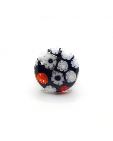 Bague ronde en verre de Murano  bijoux made in Italie Bijoux Murano