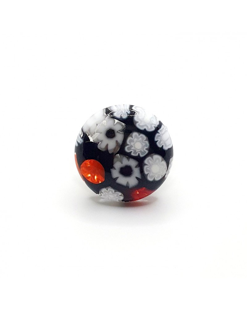 Bague ronde en verre de Murano  bijoux made in Italie Bijoux Murano