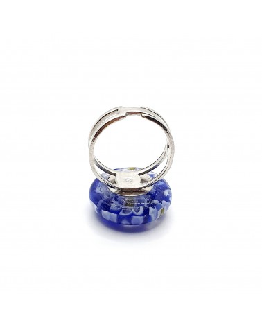Bague ronde en verre de Murano bijoux made in Italie Bijoux Murano