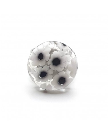 Bague ronde en verre de Murano  bijoux made in Italie Bijoux Murano