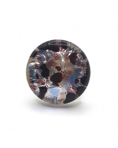 Bague ronde verre Murano bijoux fantaisies made in Italie