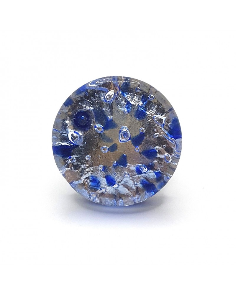 Bague ronde verre Murano bijoux fantaisies made in Italie