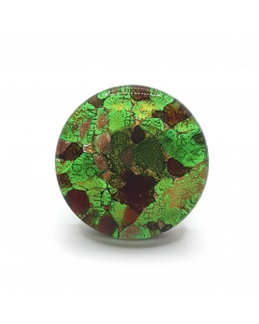 Bague ronde verre Murano bijoux fantaisies made in Italie