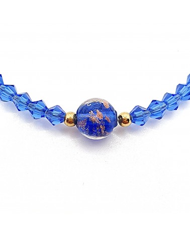 Bracelet cristalli bicono en verre de Murano créateurs italiens