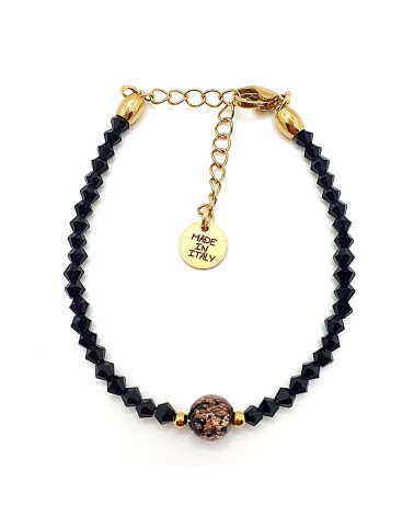 Bracelet cristalli bicono en verre de Murano créateurs italiens