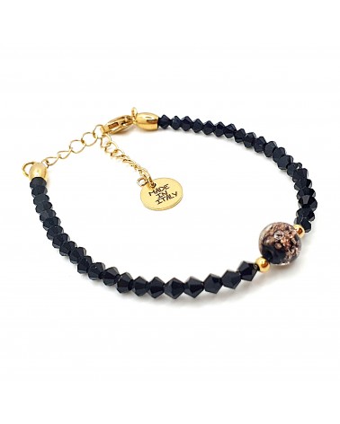 Bracelet cristalli bicono en verre de Murano créateurs italiens