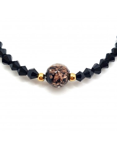 Bracelet cristalli bicono en verre de Murano créateurs italiens