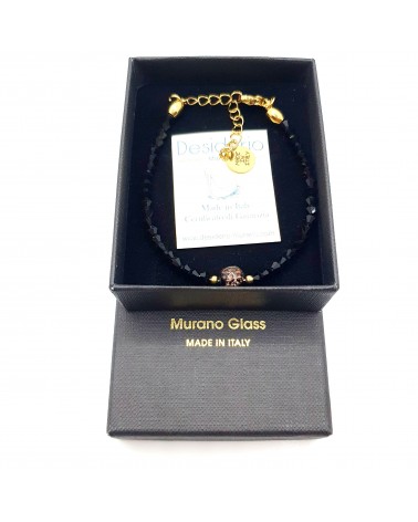 Bracelet cristalli bicono en verre de Murano créateurs italiens