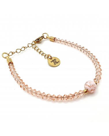 Bracelet cristalli bicono en verre de Murano créateurs italiens