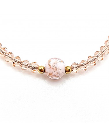 Bracelet cristalli bicono en verre de Murano créateurs italiens