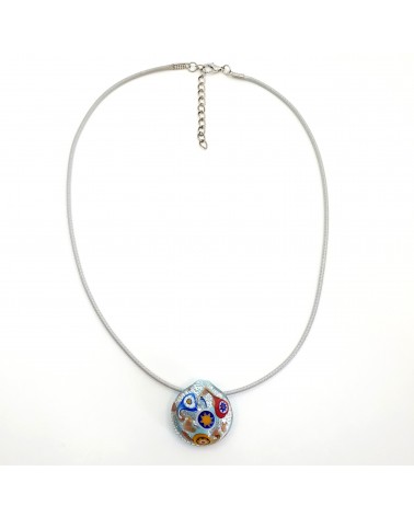 Pendentif coquille bombée en verre de Murano bijoux fantaisies créateurs italiens