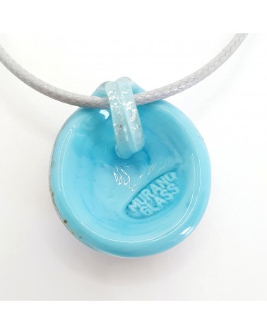Pendentif coquille bombée en verre de Murano bijoux fantaisies créateurs italiens