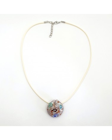 Pendentif coquille bombée en verre de Murano bijoux fantaisies créateurs italiens