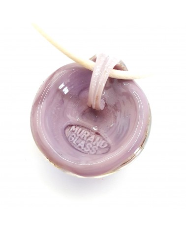 Pendentif coquille bombée en verre de Murano bijoux fantaisies créateurs italiens