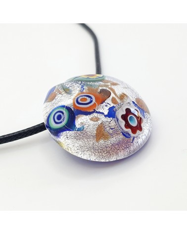 Pendentif coquille bombée en verre de Murano bijoux fantaisies créateurs italiens