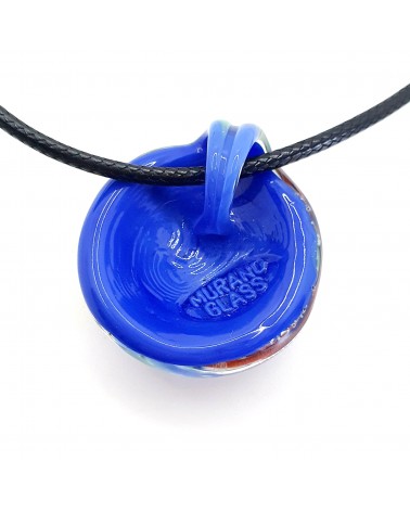 Pendentif coquille bombée en verre de Murano bijoux fantaisies créateurs italiens