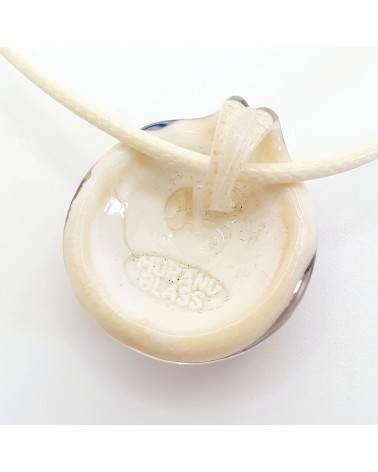 Pendentif coquille bombée en verre de Murano bijoux fantaisies créateurs italiens