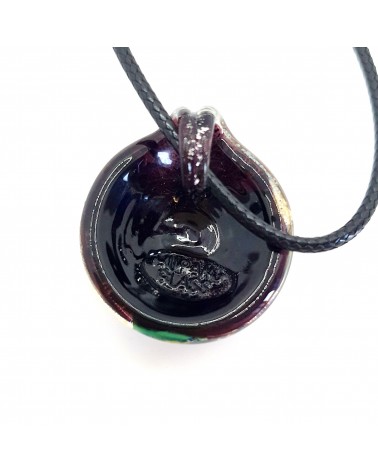 Pendentif coquille bombée en verre de Murano bijoux fantaisies créateurs italiens