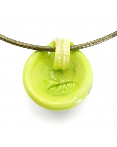 Pendentif coquille bombée en verre de Murano bijoux fantaisies créateurs italiens