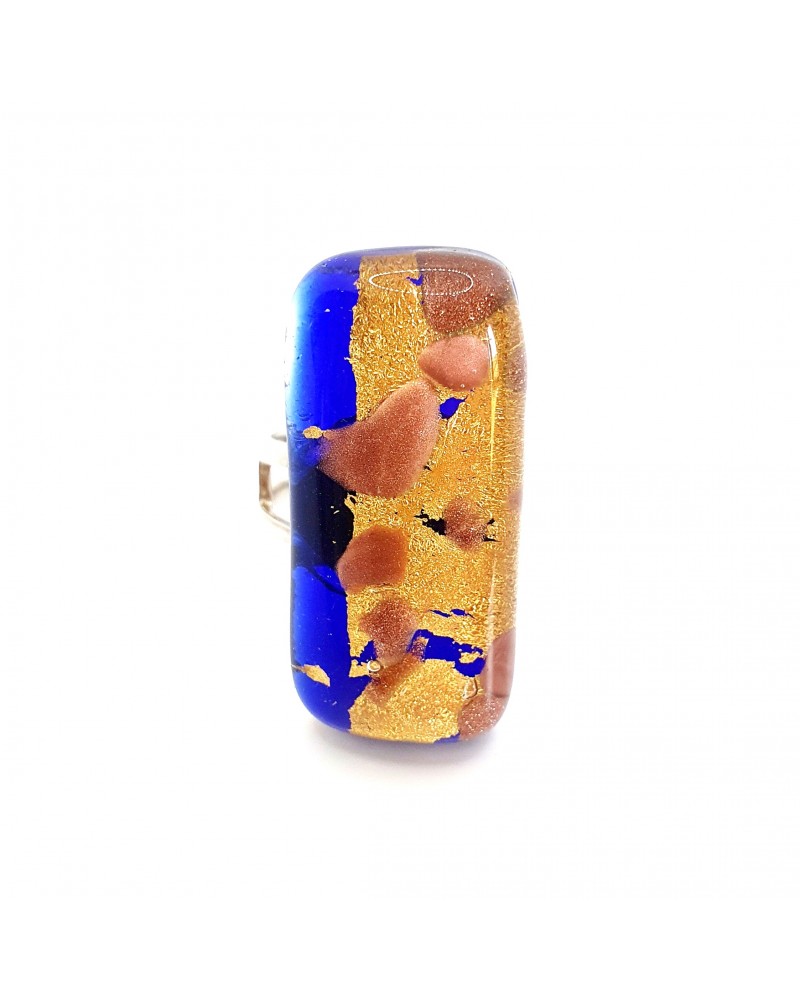 Bague atipico en verre de Murano bijoux fantaisies artisans italiens