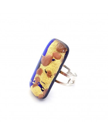 Bague atipico en verre de Murano bijoux fantaisies artisans italiens