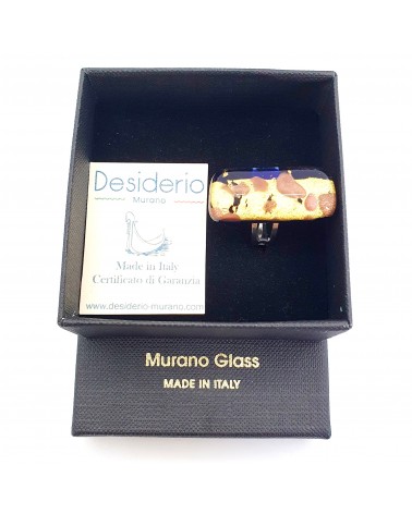 Bague atipico en verre de Murano bijoux fantaisies artisans italiens