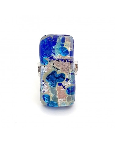 Bague atipico en verre de Murano bijoux fantaisies artisans italiens