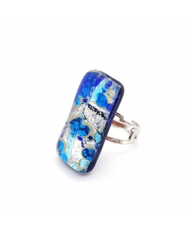 Bague atipico en verre de Murano bijoux fantaisies artisans italiens