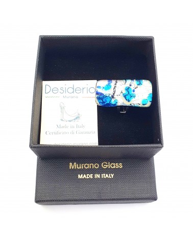 Bague atipico en verre de Murano bijoux fantaisies artisans italiens