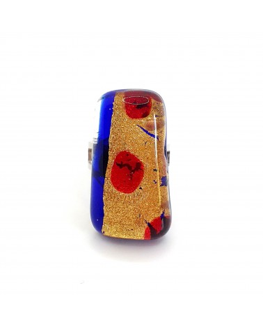 Bague atipico en verre de Murano bijoux fantaisies artisans italiens