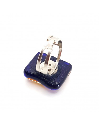 Bague atipico en verre de Murano bijoux fantaisies artisans italiens