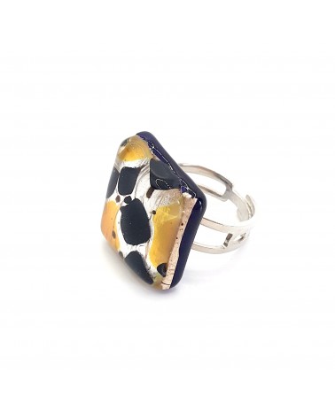 Bague atipico en verre de Murano bijoux fantaisies artisans italiens