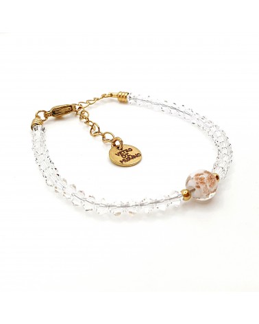 Bracelet cristalli bicono en verre de Murano créateurs italiens