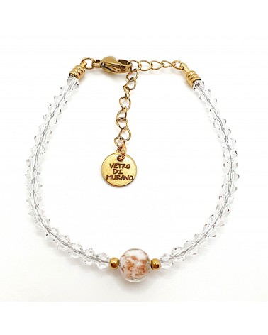 Bracelet cristalli bicono en verre de Murano créateurs italiens