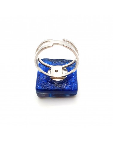 Bague atipico en verre de Murano bijoux fantaisies artisans italiens