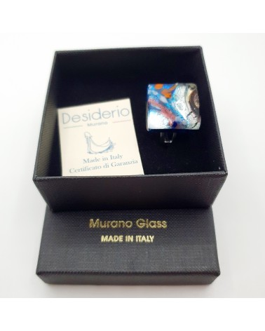 Bague atipico en verre de Murano bijoux fantaisies artisans italiens