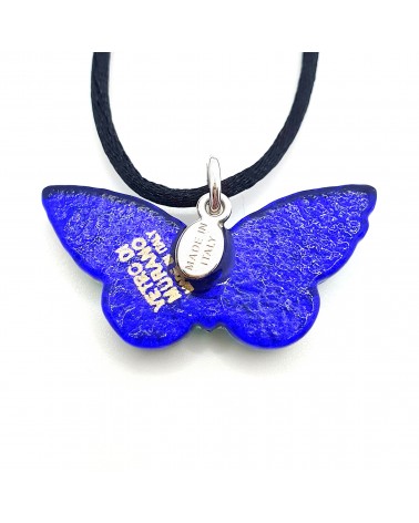 Pendentif Murano papillon bijoux  fait à la main made in Italie