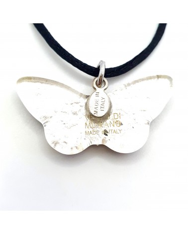Pendentif Murano papillon bijoux  fait à la main made in Italie