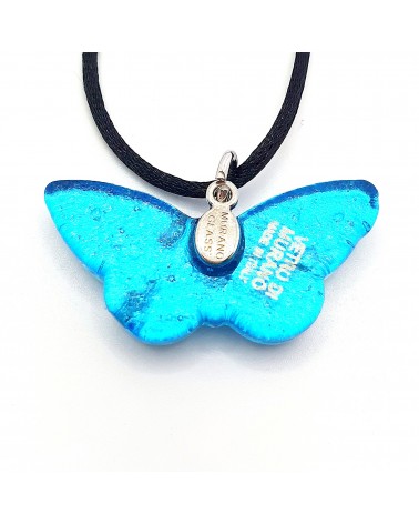 Pendentif Murano papillon bijoux  fait à la main made in Italie
