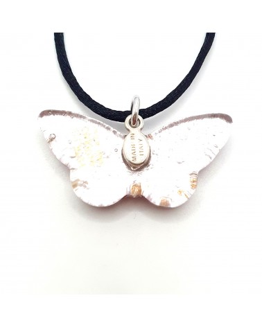 Pendentif Murano papillon bijoux  fait à la main made in Italie