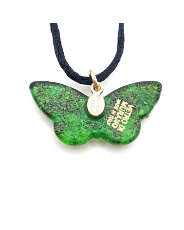 Pendentif Murano papillon bijoux  fait à la main made in Italie