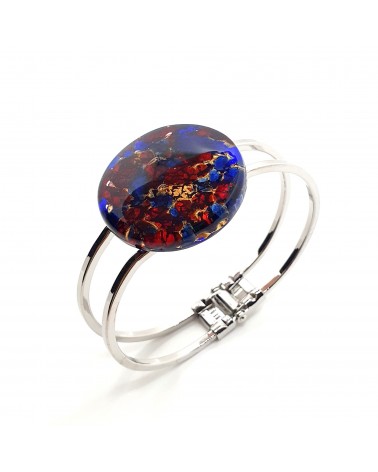 Bracelet vintage en verre de Murano multicolore bijoux fantaisies