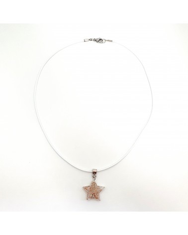 Pendentif étoile en verre de Murano bleu bijoux fantaisies verre de Murano